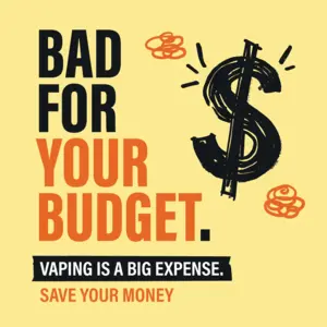 Bad for your budget — vaping is expensive
